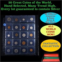 20 Great Coins of the World, hand selected, many t