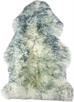 Natural Milan Genuine Sheepskin Area Rugs with Th