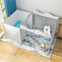 *BNOSDM Dog Pet Playpen, Puppy Cage Indoor Portabl