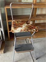 VTG Cosco 2 Step Stool Chair w/ Seat Cover