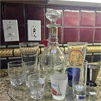 Liquor- Decanters, Tumblers, Shot Glasses