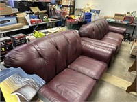 2PC MATCHED MAROON COUCHES / SOFA