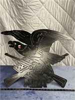 Metal NRA Eagle w/ built in stand,approx. 22" tall
