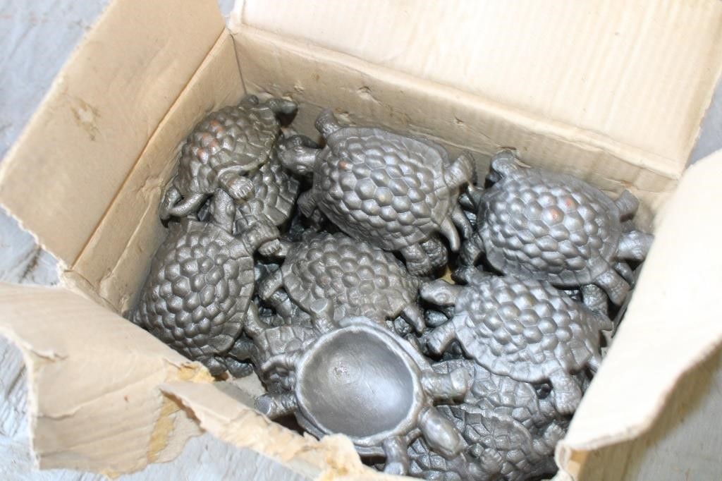 Box Of Cast Steel Turtles