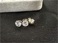 Diamond Stud Earrings and Pendant