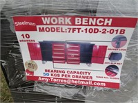 New/Unused Steelman 10 Drawer Work Bench