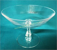 SIGNED VAL ST. LAMBERT FOOTED BOWL