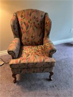 Cushioned High Back Arm Chair