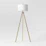 $90 - Ellis Tripod Floor Lamp Brass - Threshold