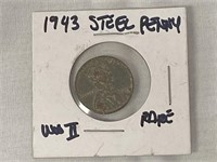 1943 Steel Wheat Penny - WWII - -#2