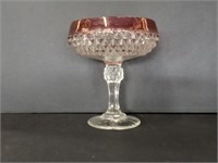 Indiana Glass Ruby Flashpoint Compote