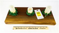 Walnut 18" x 7-3/4" x 1-3/4" Candle Board