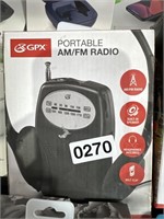 GPX PORTABLE AM FM RADIO