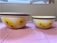 2 Sunflower Stone Bowls (Incl. Hall)