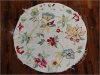 FLORAL AREA RUG SOME DAMAGE VINTAGE ANTIQUE