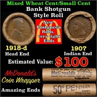 Small Cent Mixed Roll Orig Brandt McDonalds Wrappe