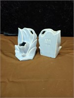 Nelson McCoy bookends planters approx 5 inches