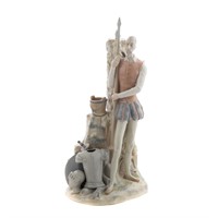 Lladro style porcelain Don Quixote