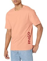 HUGO Men's Vertical Logo Short-Sleeve T-Shirt, L