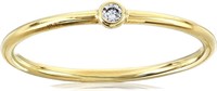 Amazon Essentials 1K Yellow Gold Ring, Size 9