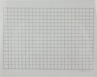 Agnes Martin 1912-2004 American Pen&Ink on Paper