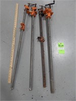 4 Bar clamps; all are approx. 35"