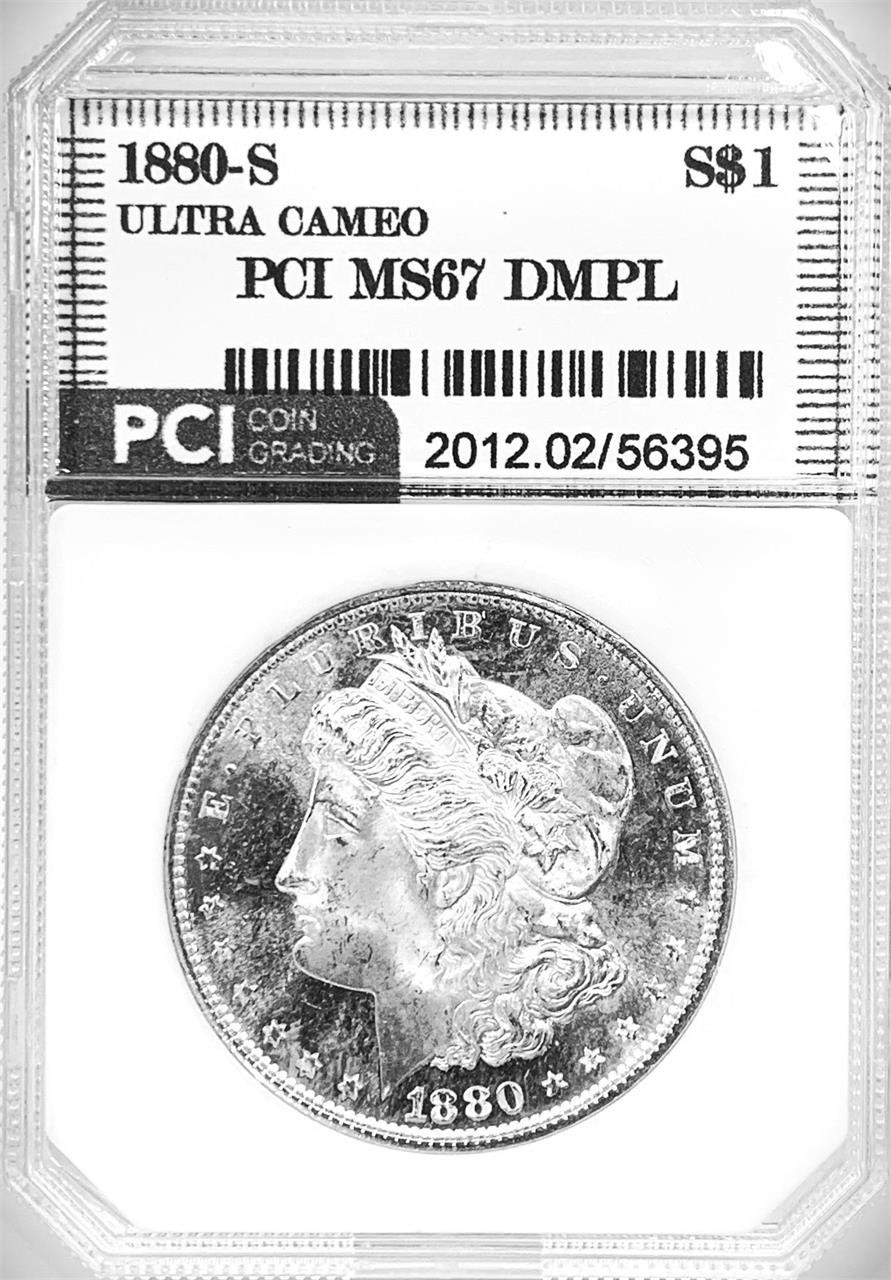 1880-S Morgan Silver Dollar MS-67 DMPL