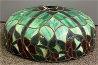 Floral Leaded Art Glass Shade