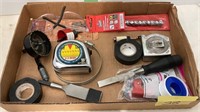 tape measures and misc tools