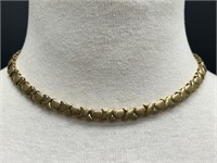 Sterling with 14K Vermeil Hugs and Kisses Necklace