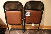 (2) Metal Folding Chairs (Basement)