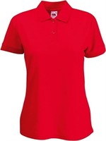 XL 2 pack Fruit of the Loom Women's Polo Shirt, Re