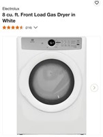 Electrolux 8.0 Cu Ft Gas Dryer