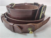 Original Military Brown Leather Belt