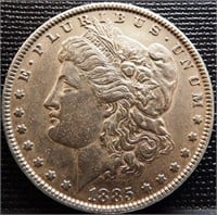 1885 Morgan Silver Dollar - Coin