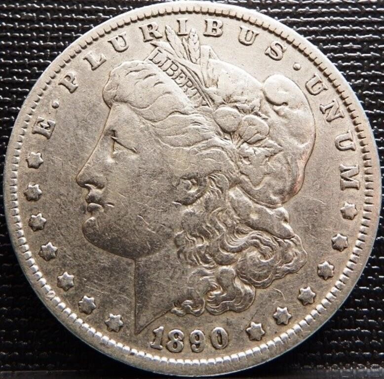 1890 Morgan Silver Dollar - Coin