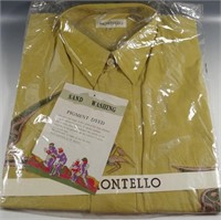 MONTELLO MEN'S SHIRT 100% COTTON VINTAGE SIZE M