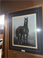 HORSE PICTURE 439/925, APPROX SIZE 30 1/2X34 1/2