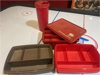 Lot of three boxes 1 seal and container by