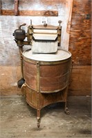 ANTIQUE COPPER WASHING MACHINE WITH WRINGER