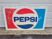 Large Vintage Pepsi metal sign