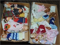 (2) Flats of Madame Alexander Mini Dolls Plus