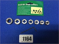 7 pc Drill Bit Stop Collar Set 1/8--1/2"