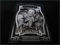 Mario Andretti signed collectors card COA