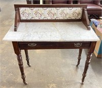 Marble Top Wash Stand with Drawer