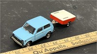 SKIF 1/43 scale Lada with Tent Trailer. Made in