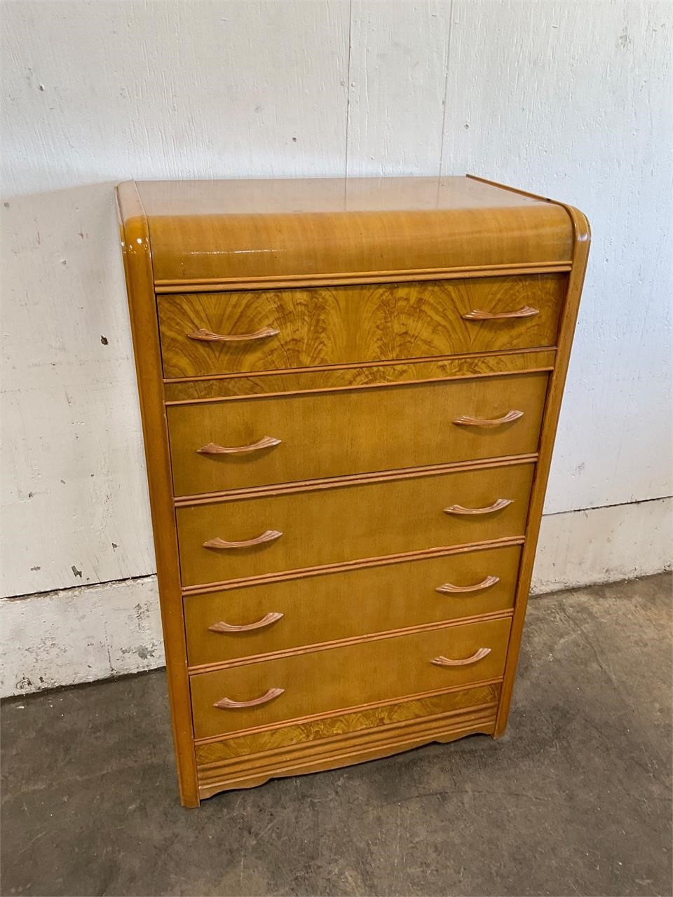 Beautiful L.A. Period Burl Wood Dresser