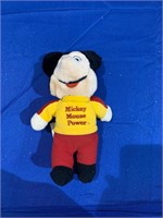 Vintage 80's Mickey Mouse Power Plush Doll