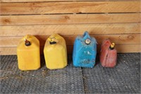 Lot of 4 Fuel Containers