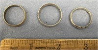 3 sterling silver rings   (3)